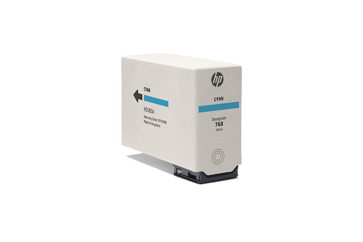 HP 768 DNJ Tintenpatrone Cyan, 500 ml