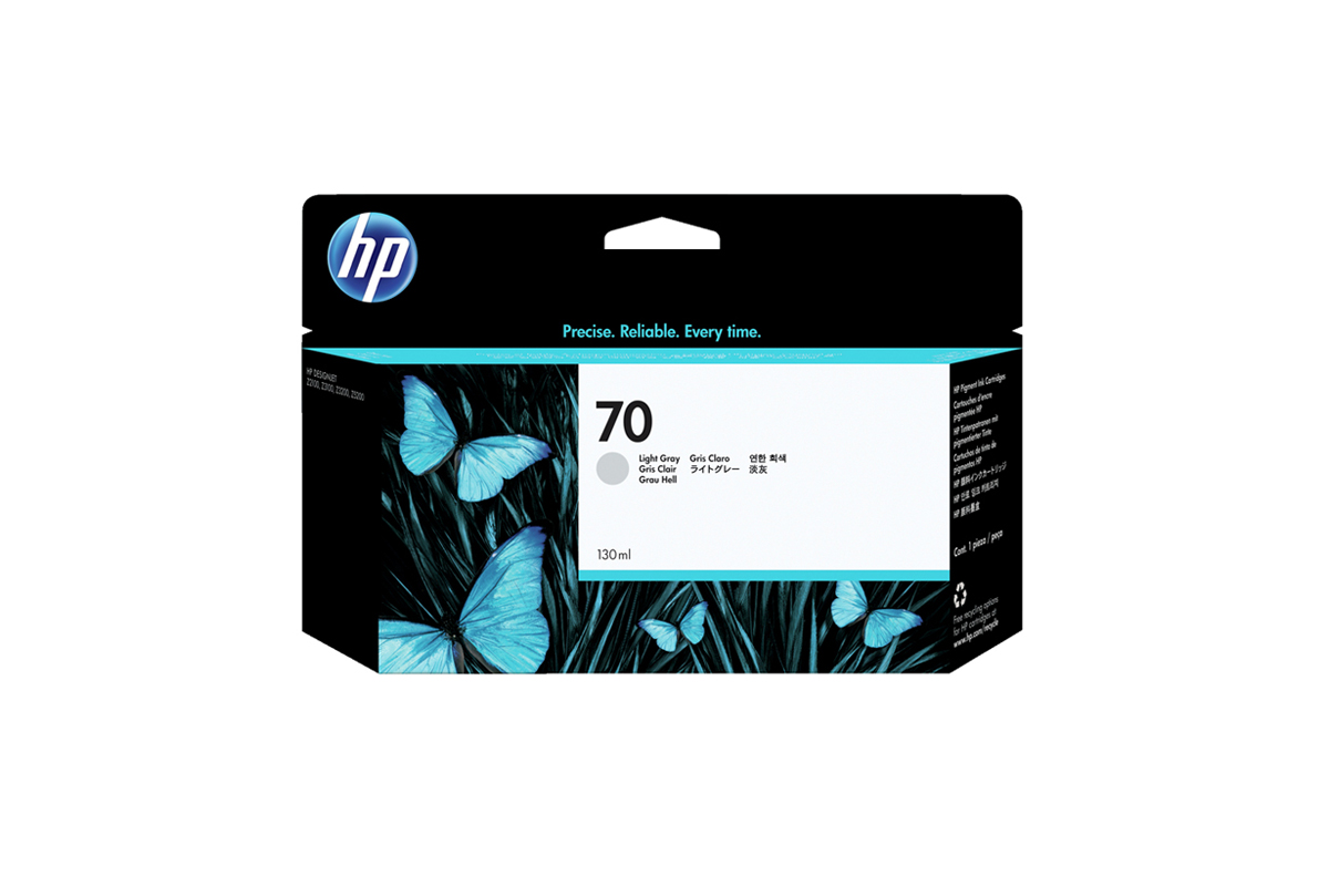 HP 70 DNJ Tintenpatrone Hell Grau, 130 ml