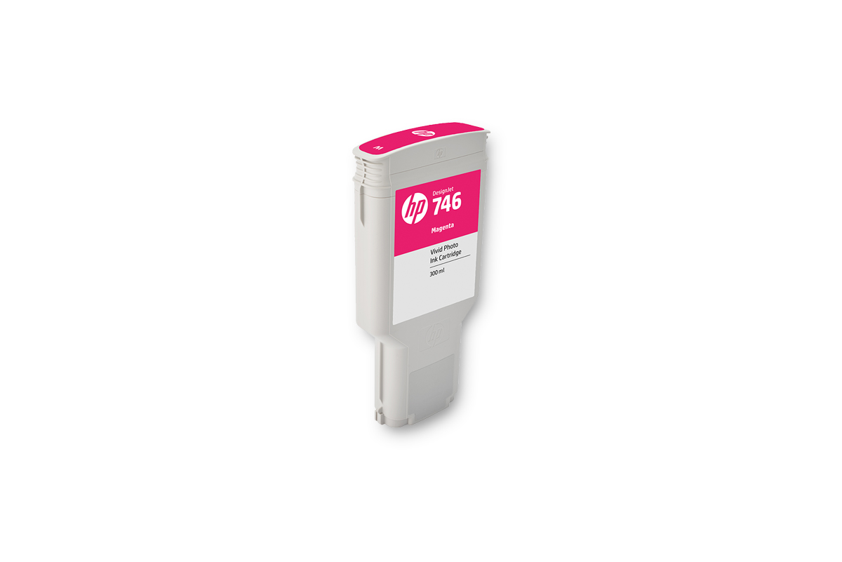 HP 746 DNJ Tintenpatrone Magenta, 300 ml