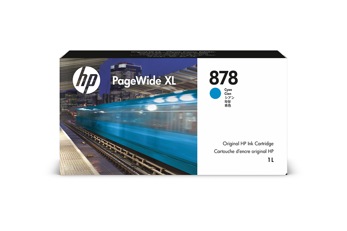 HP 878 PWXL Tintenpatrone Cyan, 1000 ml HP 878 PWXL Tintenpatrone Cyan, 1000 ml