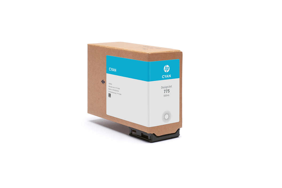 HP 775 DNJ Tintenpatrone Cyan, 500 ml