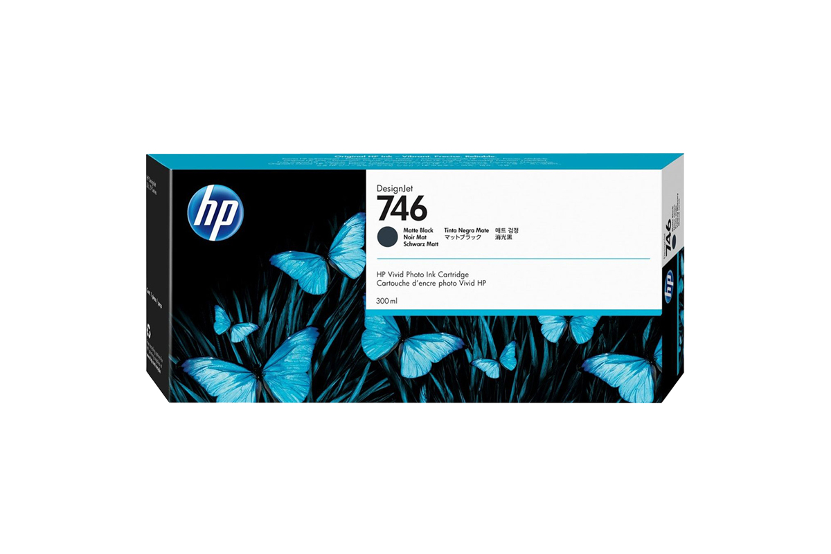 HP 746 DNJ Tintenpatrone Matt Schwarz, 300 ml