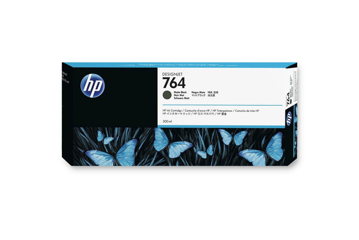 HP 764 DNJ Tintenpatrone Matt Schwarz, 300 ml