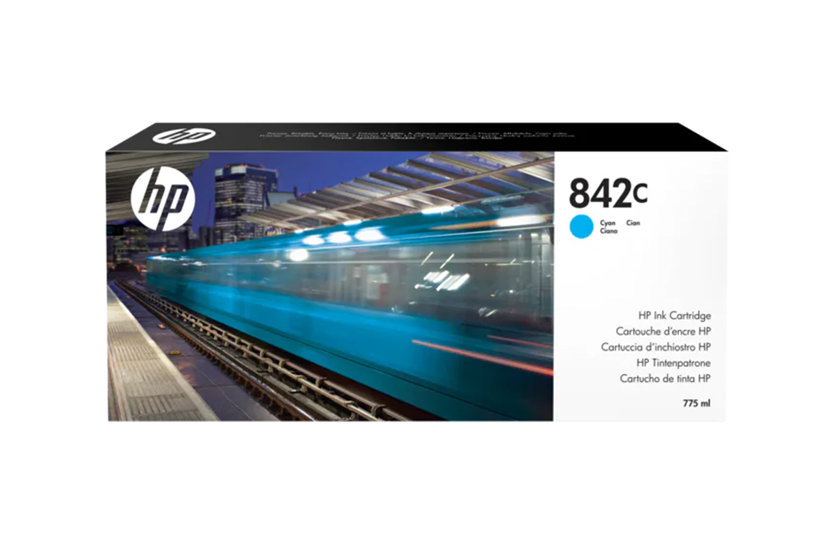 HP 842 PWXL Tintenpatrone Cyan, 775 ml