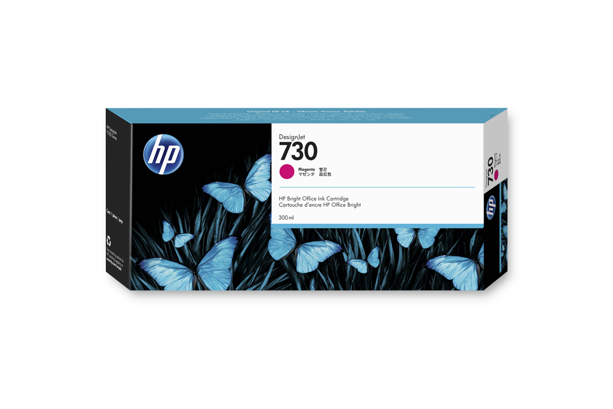 HP 730 DNJ Tintenpatrone Magenta, 300 ml