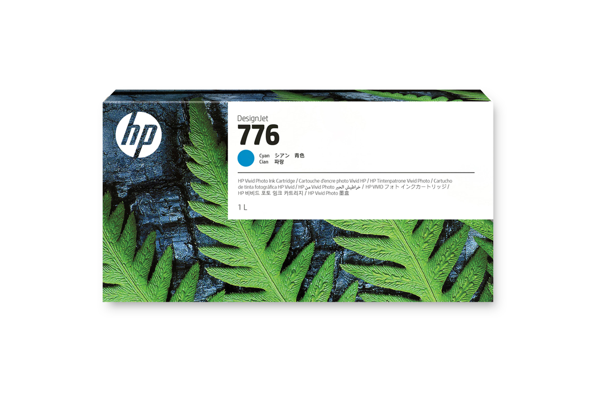 HP 776 DNJ Tintenpatrone Cyan, 1000 ml