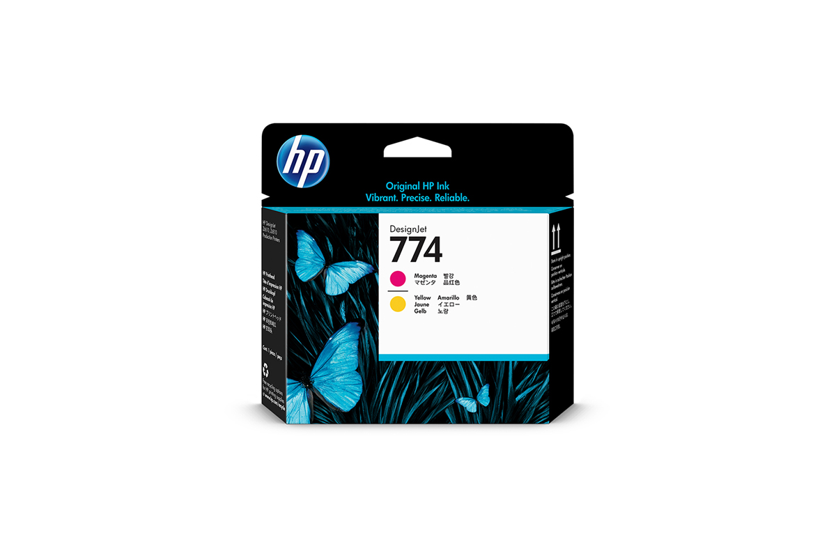 HP 774 DNJ Druckkopf Magenta und Gelb