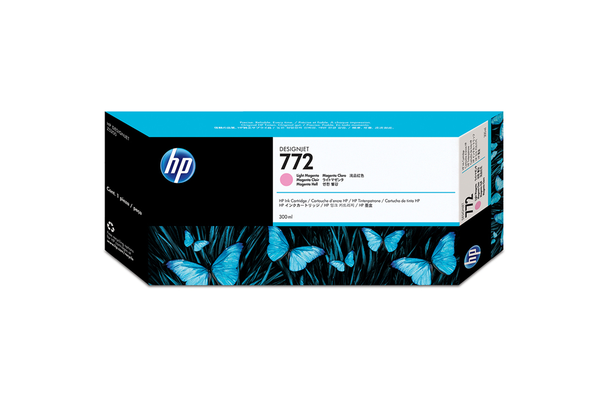 HP 772 DNJ Tintenpatrone Magenta Hell, 300 ml