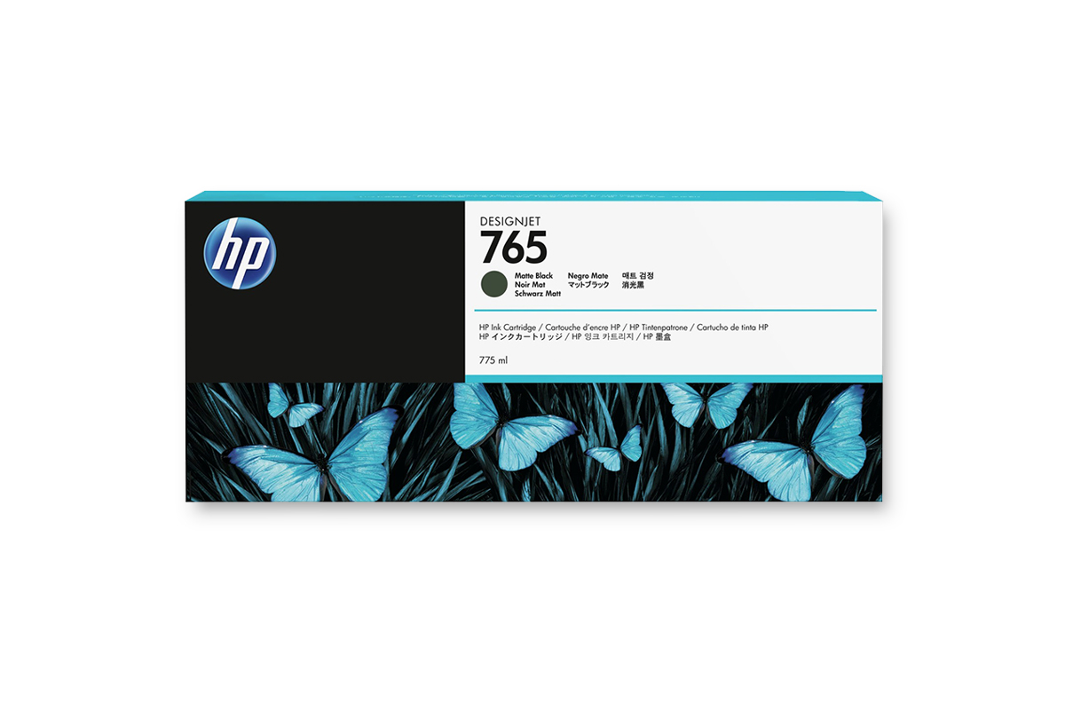 HP 765 DNJ Tintenpatrone Matt Schwarz, 775 ml