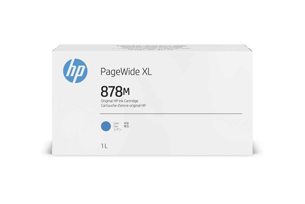 HP 878_M PWXL Tintenpatrone Cyan, 1000 ml