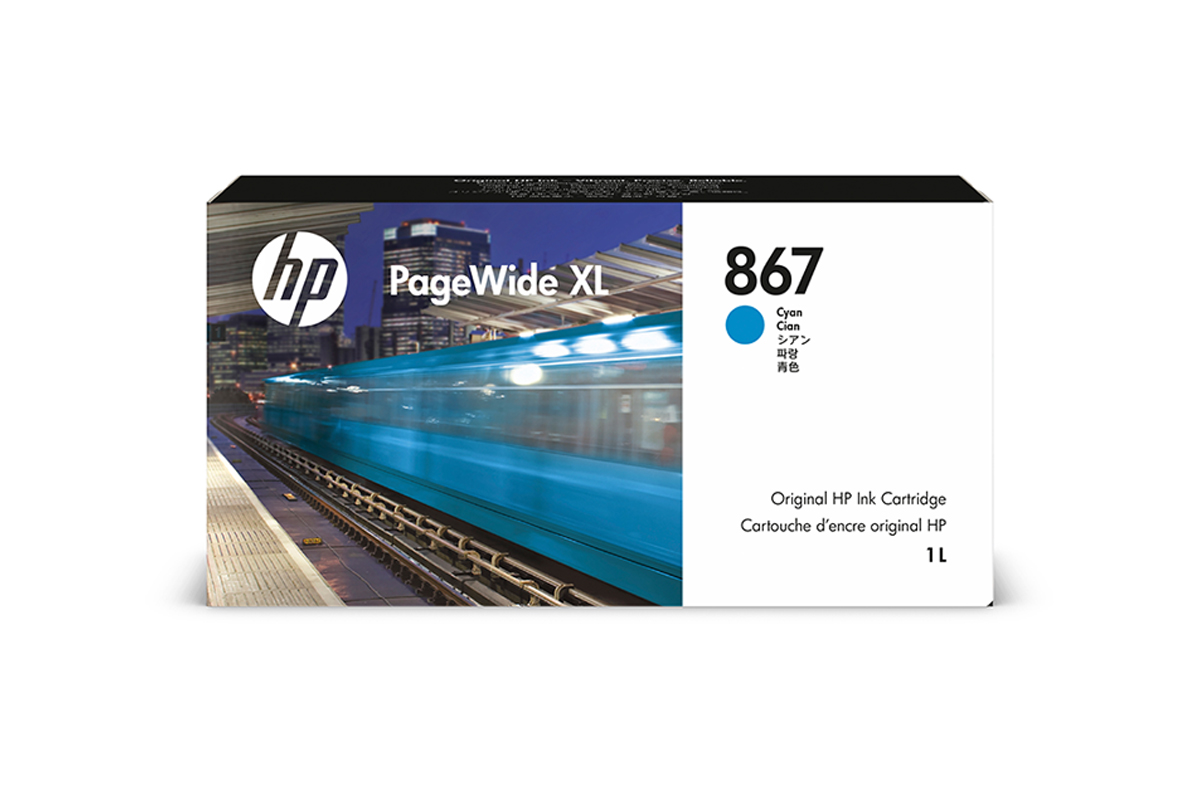 HP 867 PWXL Tintenpatrone Cyan, 1000 ml