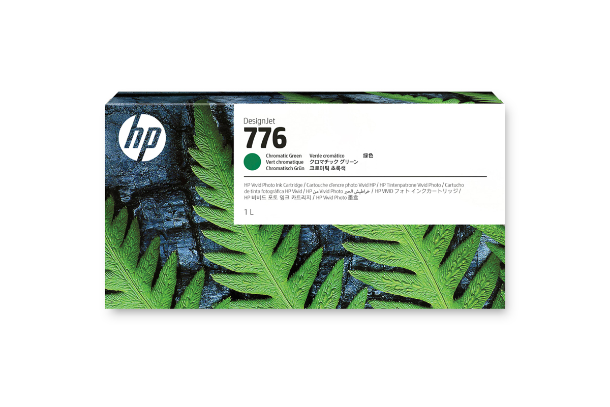 HP 776 DNJ Tintenpatrone Chromatisch Grün, 1000 ml