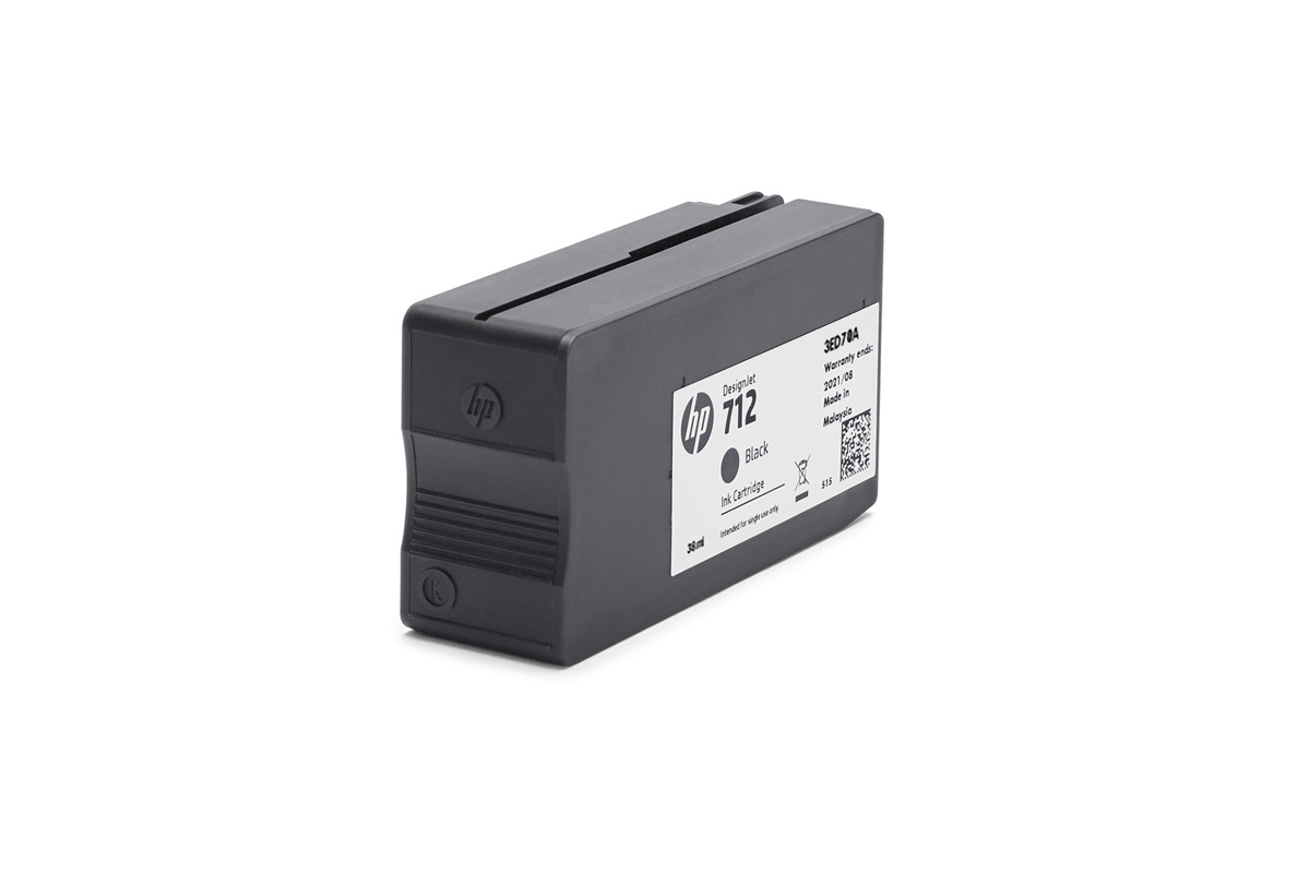 HP 712 DNJ Tintenpatrone Schwarz, 38 ml