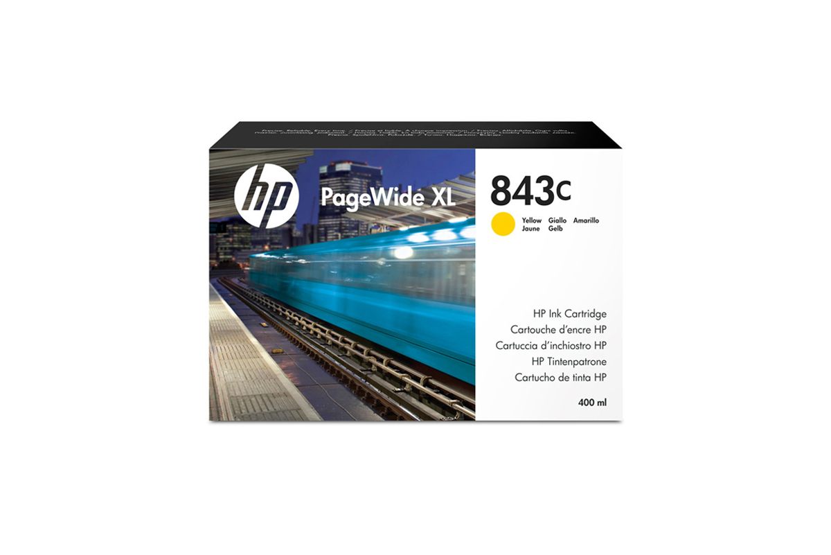 HP 843 PWXL Tintenpatrone Gelb, 400 ml