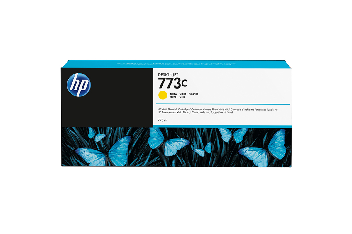 HP 773 DNJ Tintenpatrone Gelb, 775 ml