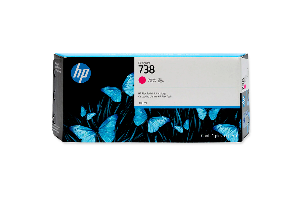 HP 738 DNJ Tintenpatrone Magenta, 300 ml 