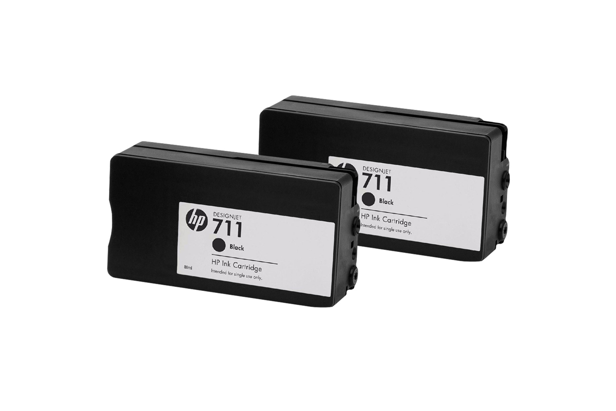 HP 711 DNJ Tintenpatrone Multipack Black, 2x80ml
