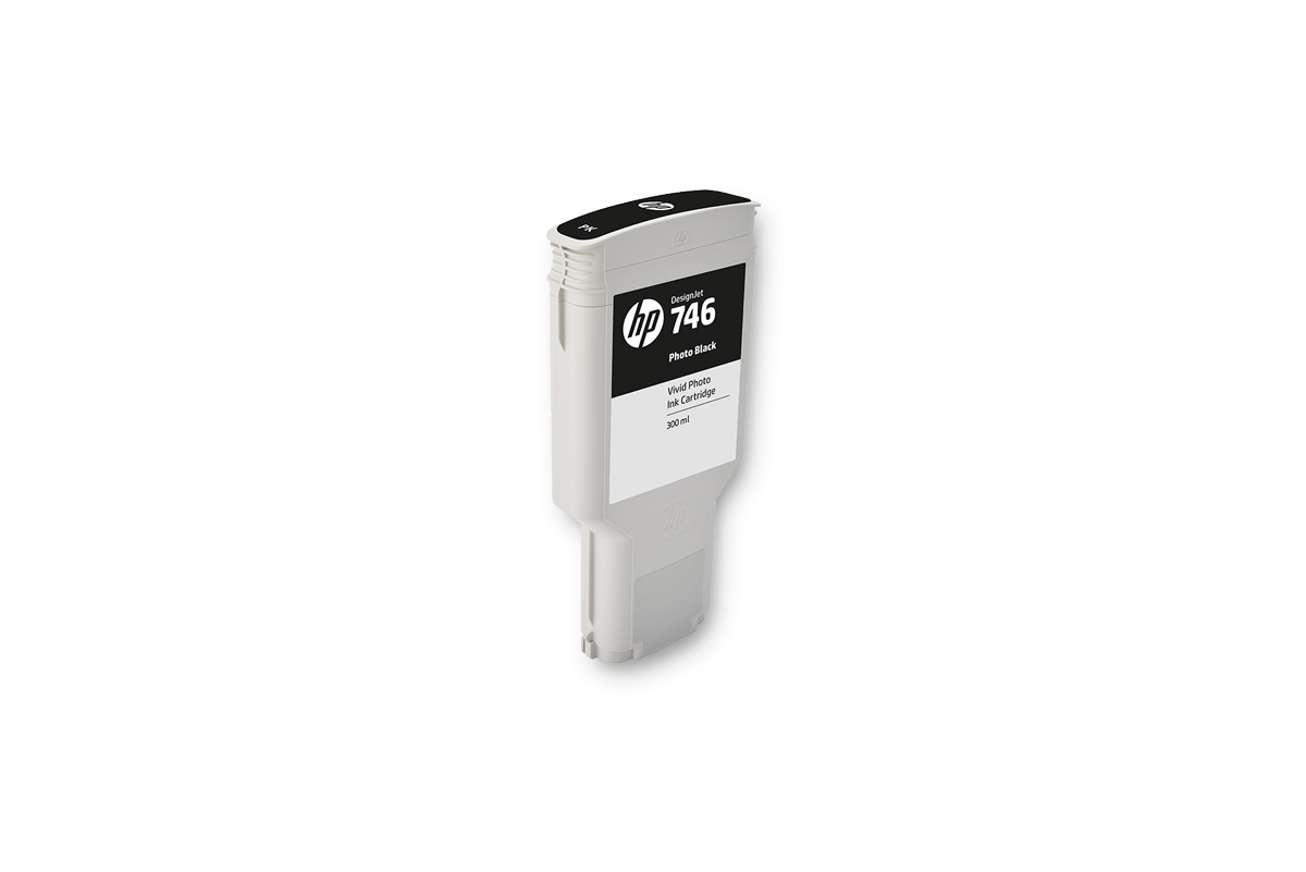 HP 746 DNJ Tintenpatrone Photo Schwarz, 300 ml