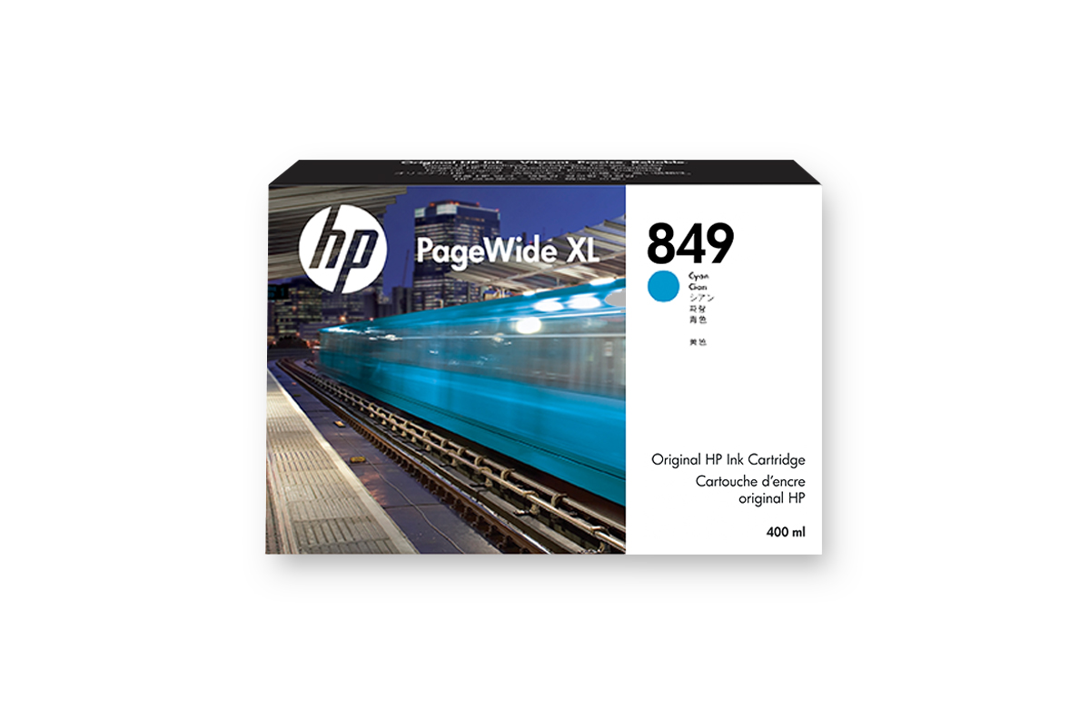 HP 849 PWXL Tintenpatrone Cyan, 400 ml