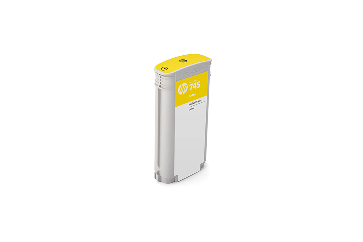 HP 745 DNJ Tintenpatrone Gelb, 130 ml