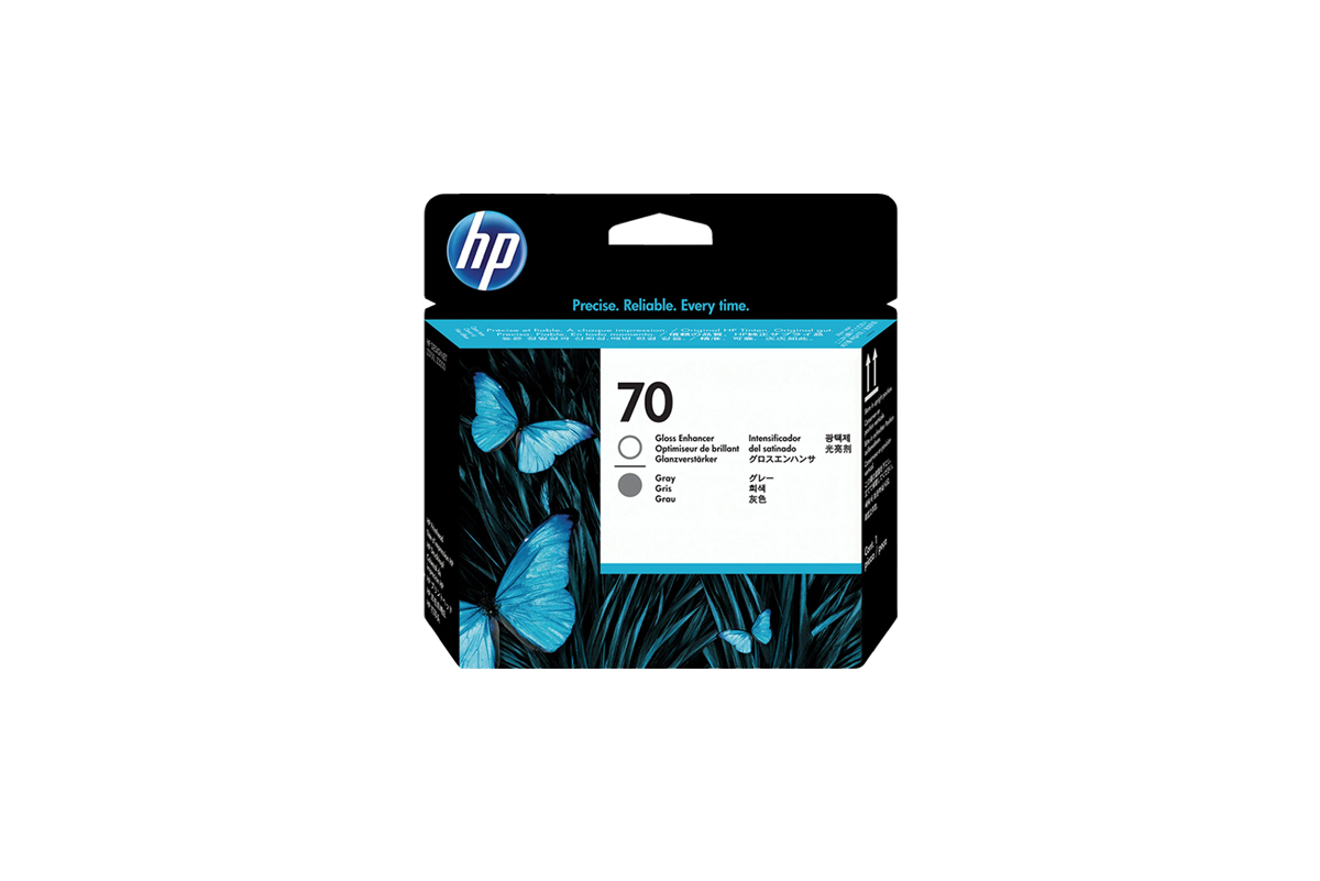 HP 70 DNJ Druckkopf Gloss Enhancer und Grau