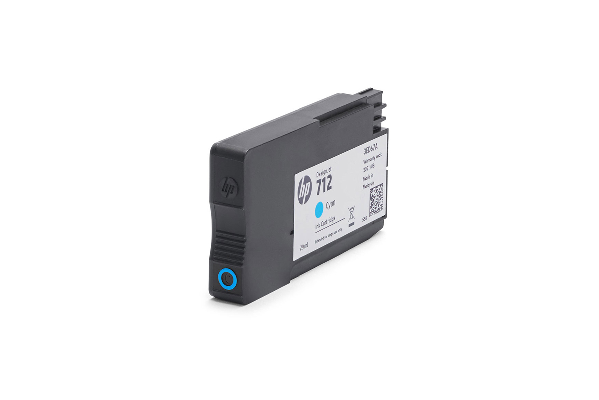 HP 712 DNJ Tintenpatrone Cyan, 29 ml