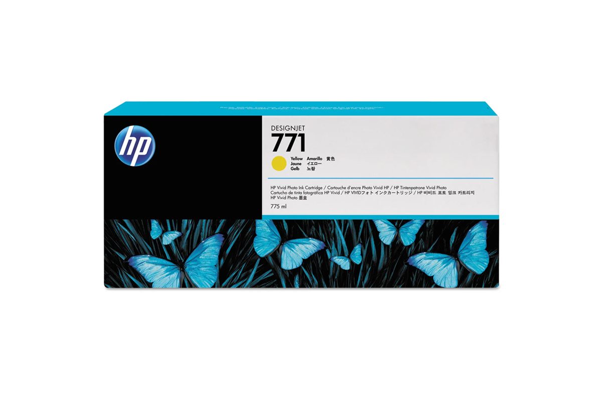 HP 771 DNJ Tintenpatrone Gelb, 775 ml
