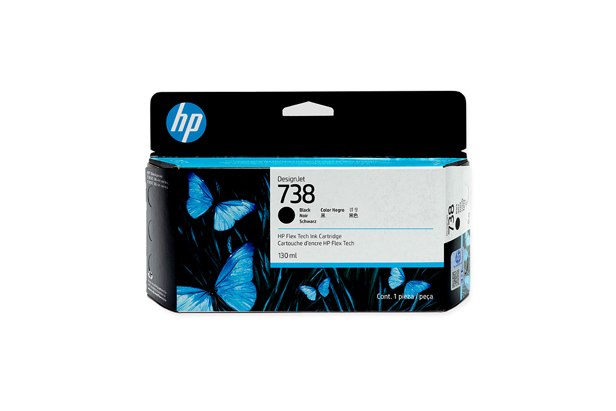HP 738 DNJ Tintenpatrone Schwarz, 130 ml