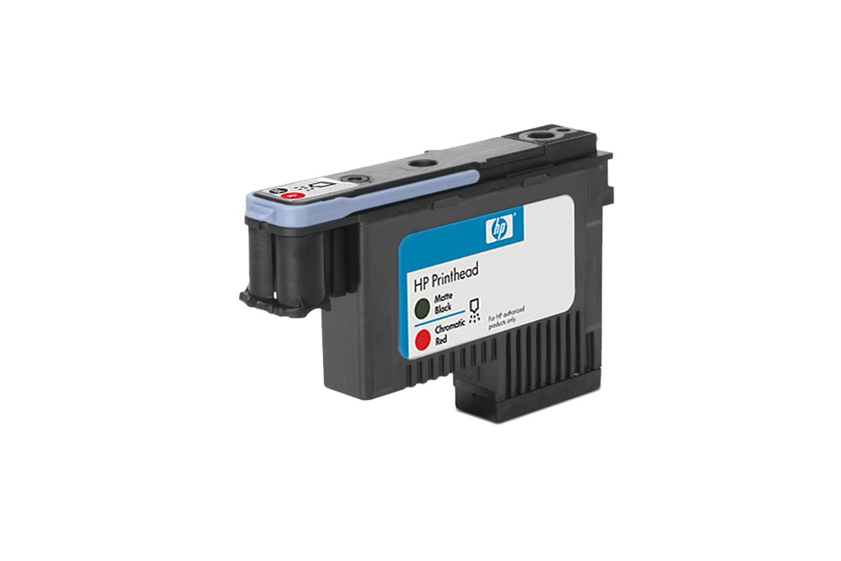 HP 771 DNJ Druckkopf Matt Schwarz und Chromatisch rot