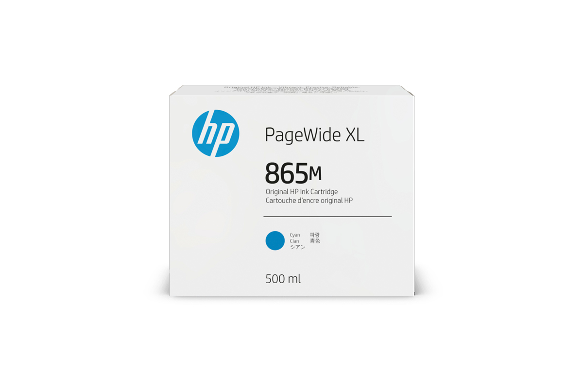 HP 865_M PWXL Tintenpatrone Cyan, 500ml