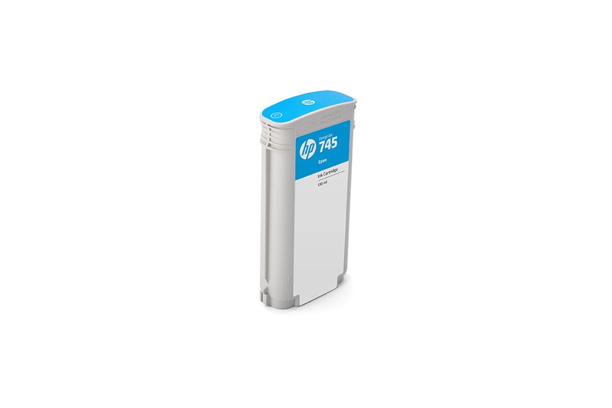 HP 745 DNJ Tintenpatrone Cyan, 130 ml