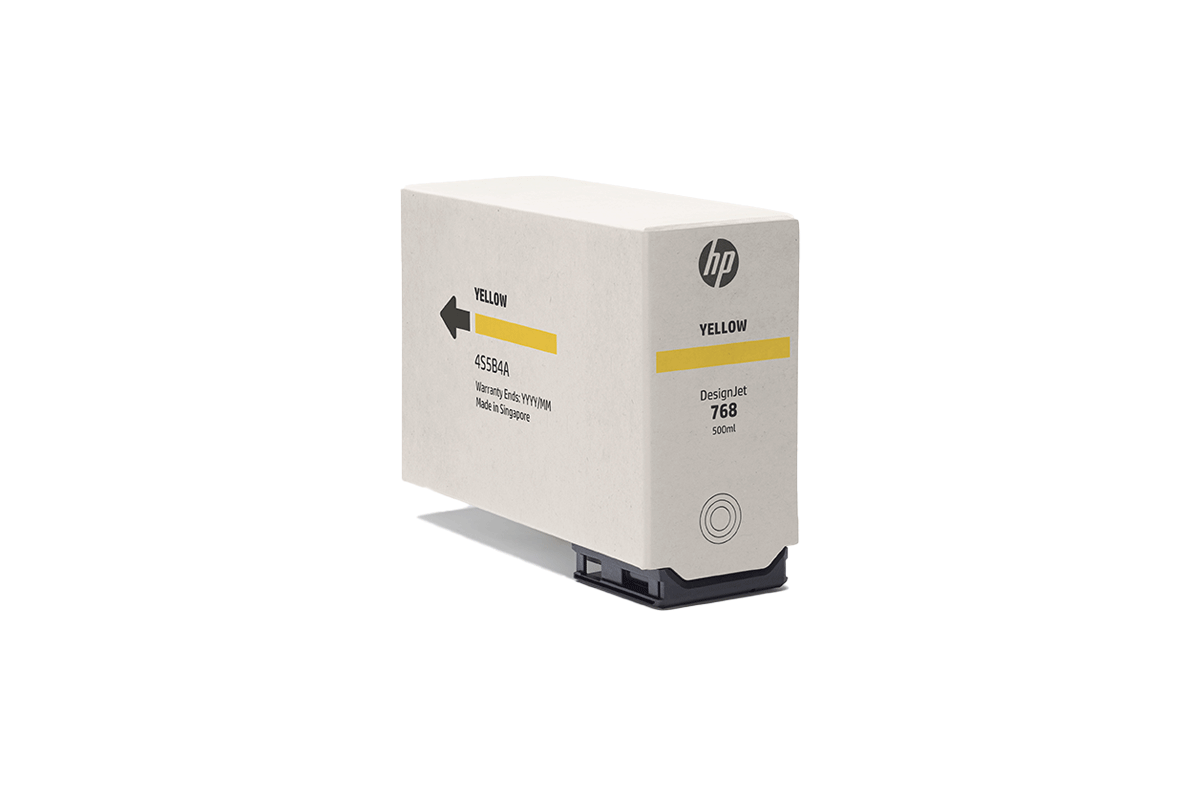 HP 768 DNJ Tintenpatrone Gelb, 500 ml