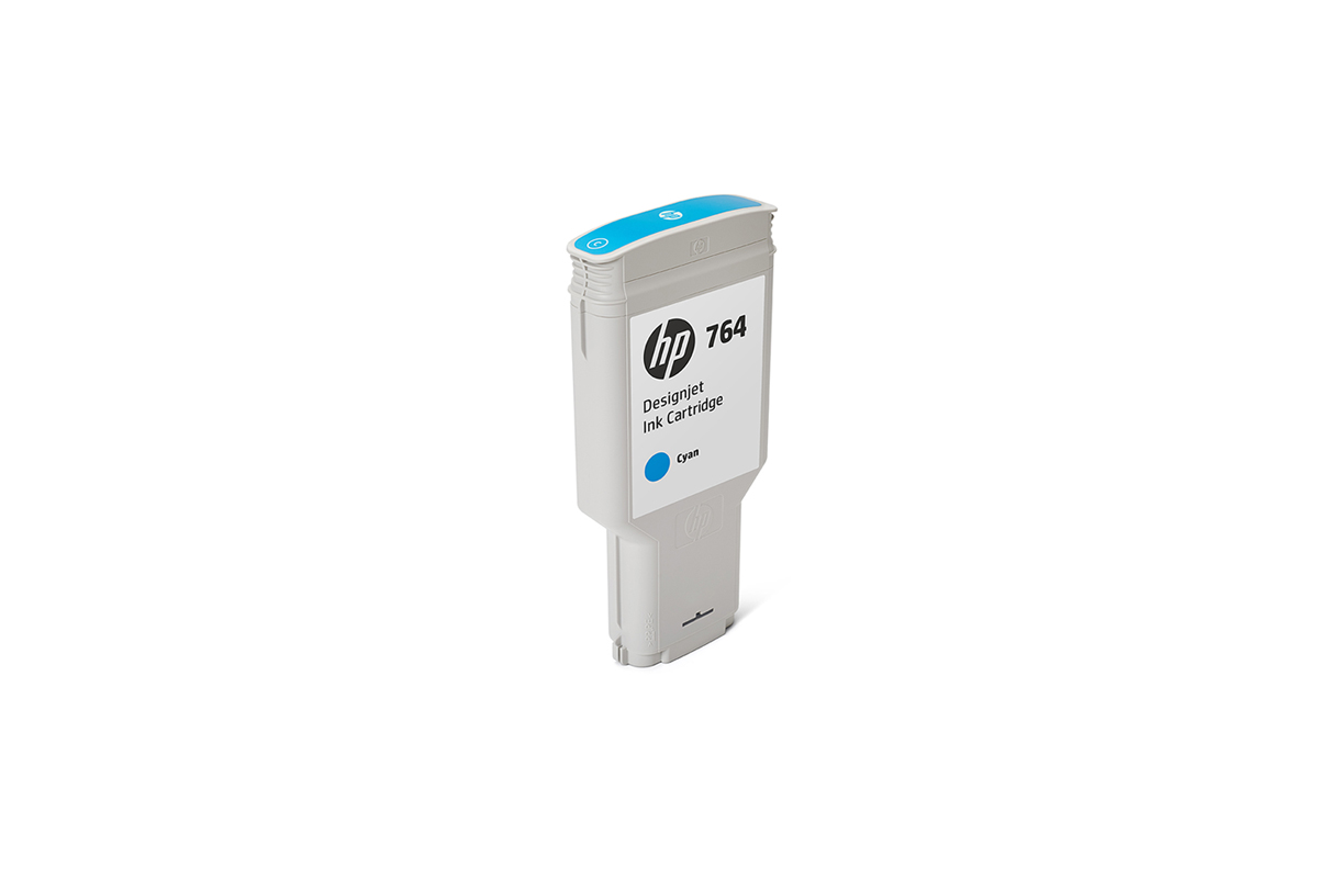 HP 764 DNJ Tintenpatrone Cyan, 300 ml