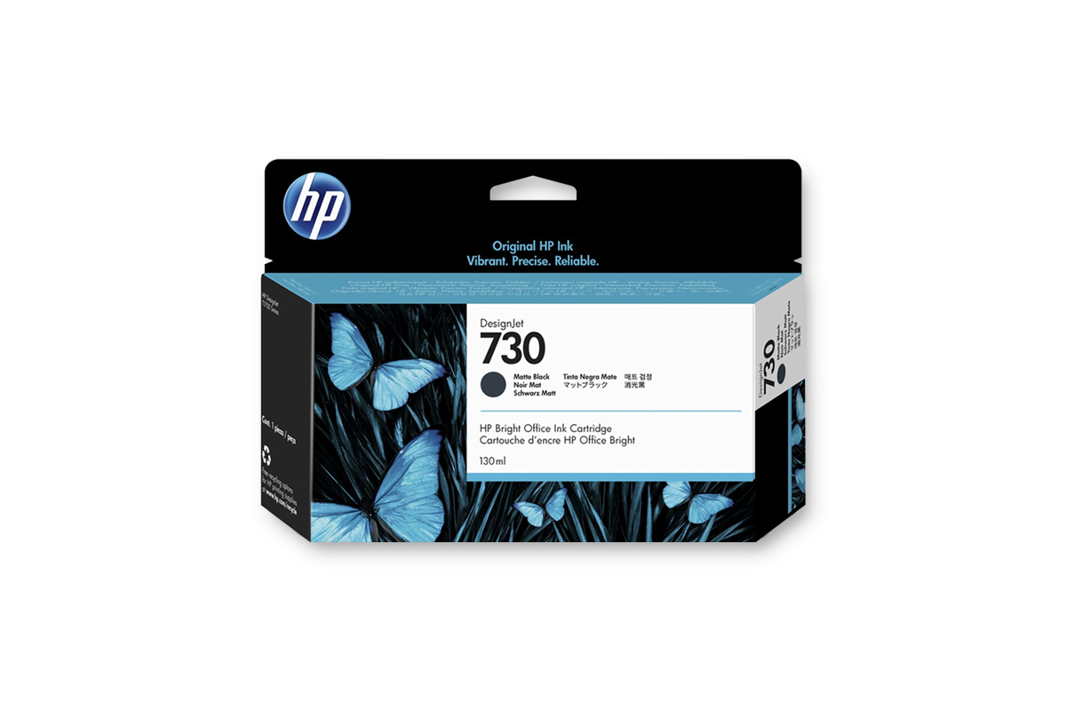 HP 730 DNJ Tintenpatrone Matt Schwarz, 130 ml