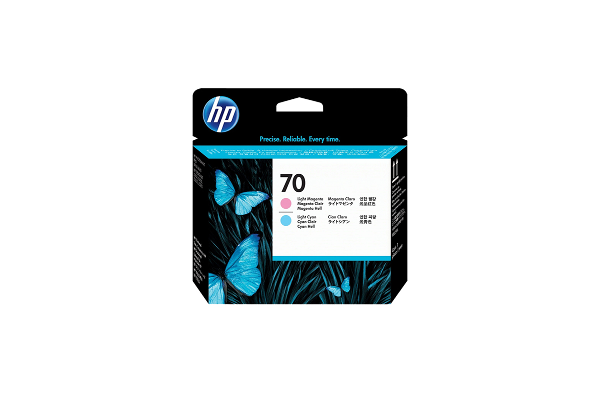 HP 70 DNJ Druckkopf Hell Magenta und Hell Cyan