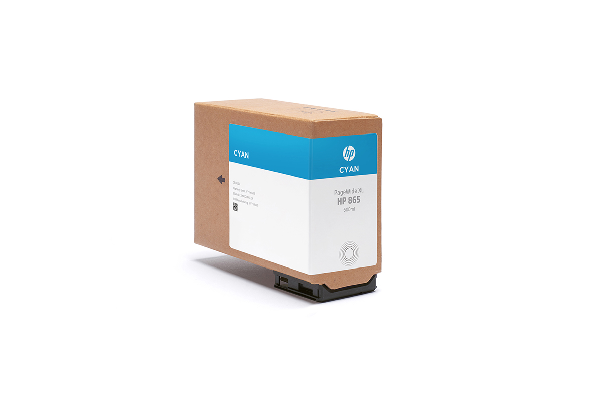 HP 865 PWXL Tintenpatrone Cyan, 500ml