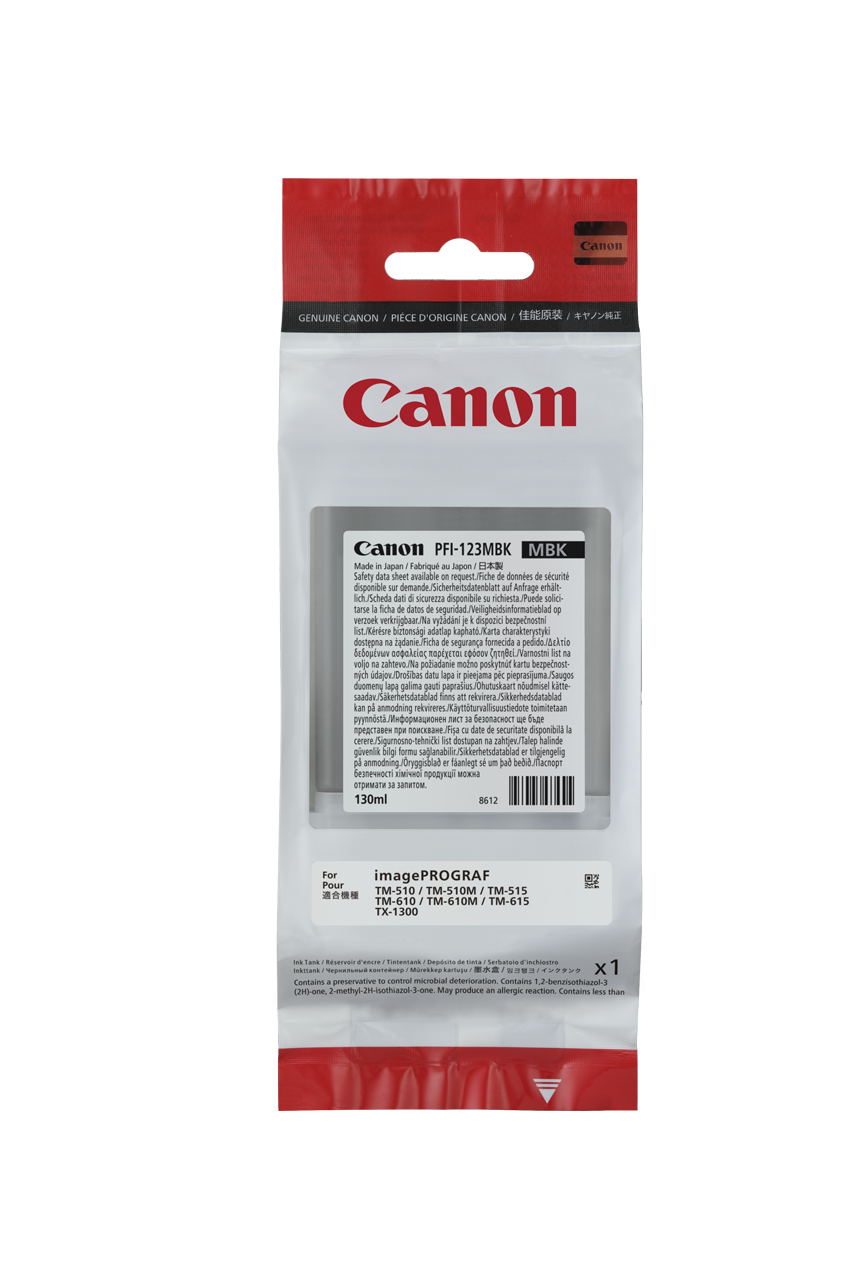 Canon Tinte PFI-123 - Mattschwarz - 130 ml