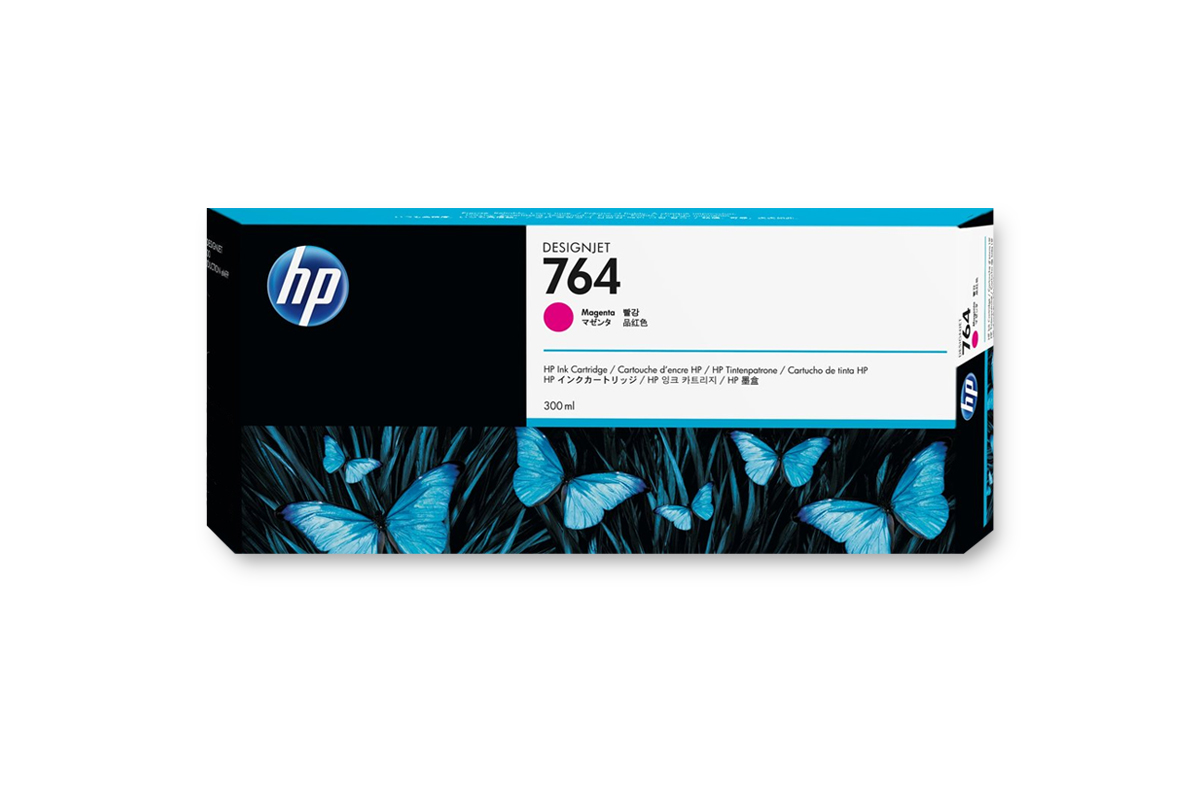HP 764 DNJ Tintenpatrone Magenta, 300 ml